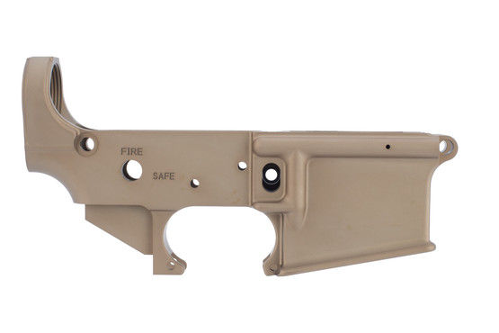 geissele Automatics stripped Super Duty AR15 lower receiver in desert dirt color